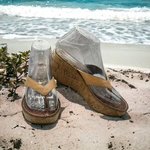 Sam Edelman Romp Platform Leather Thong, Size 7